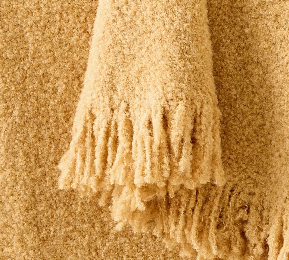 Boucle Knit Throw